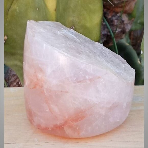 ❤️ hematoid / fire quartz cylinder stone rock crystal ANXIETY balance GROUNDING - Picture 5 of 7